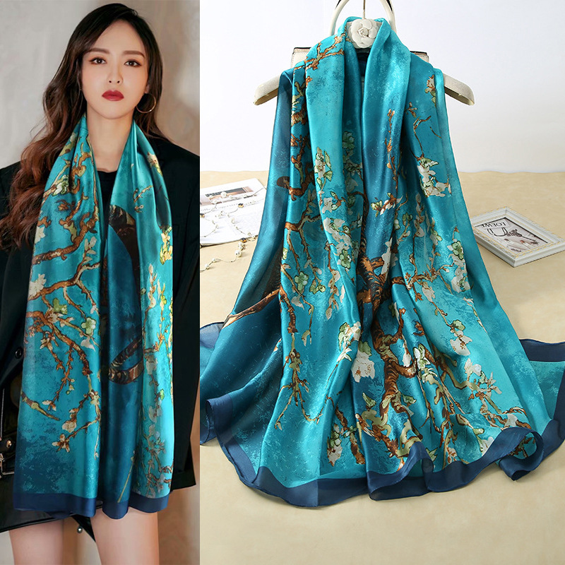 Face Scarf Mask - 180*90cm Luxury Classic Sun Protection Women