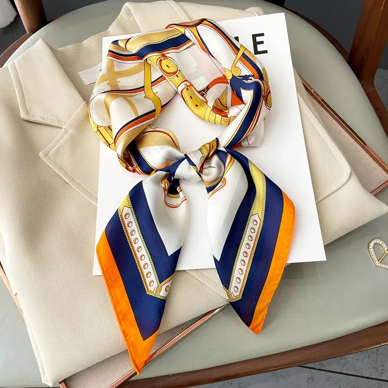 Head Wrap Turban - Neckerchief Female Luxury Square Scarf for