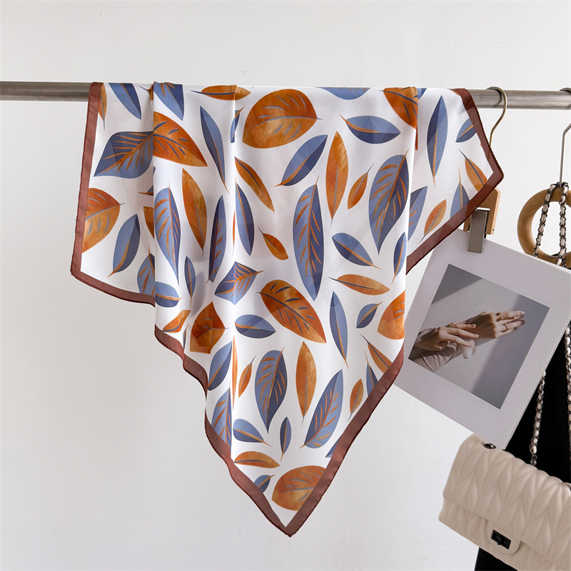 Scarf Silk Square - Luxury Brand Print 70cm Square Scarves