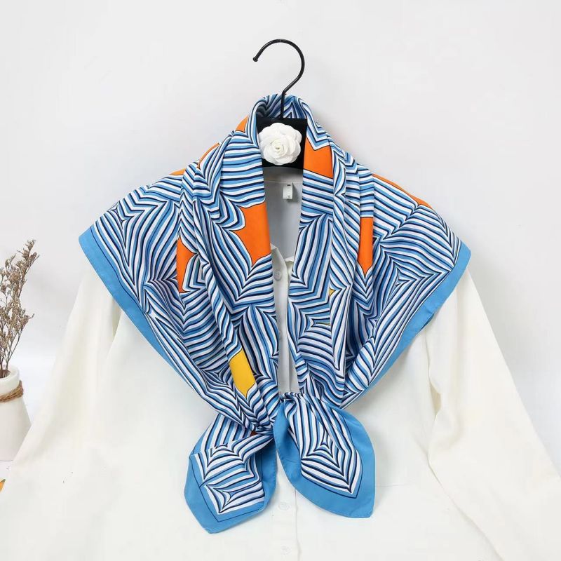 90cm Square Scarf High Quality - Silk Neck Scarf 评论和价格
