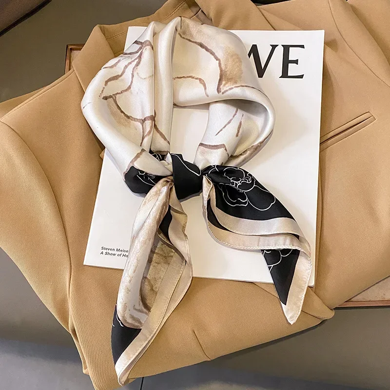 Neckerchief Female Luxury Squa - Head Wrap Turban 评论和价格