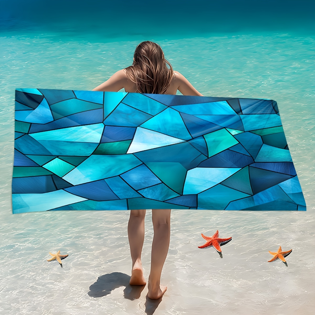 Classic Bandana Beach Towel Tr - Woven Scarf Blanket 评论和价格