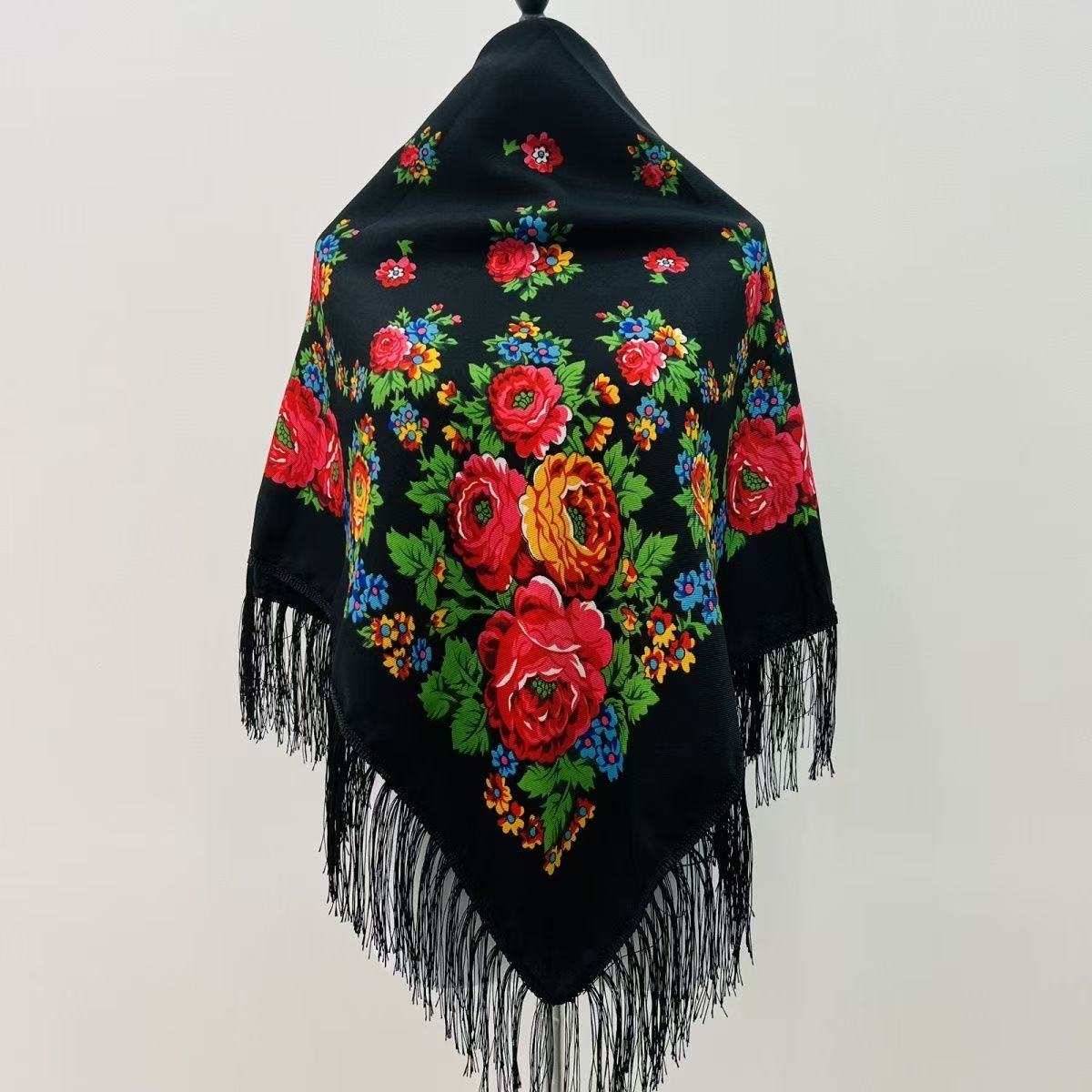 120*120cm Luxury Floral Russia - Bandana Cotton 评论和价格
