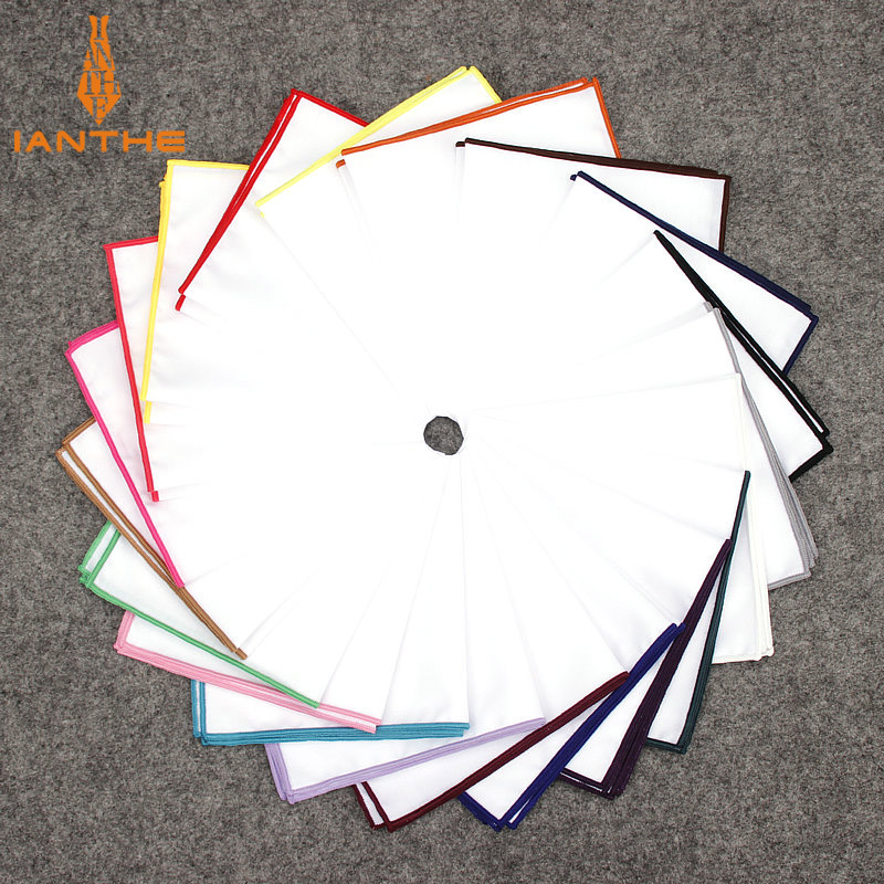 2018 Fashion Mens Cotton White - Pocket Square Set 评论和价格