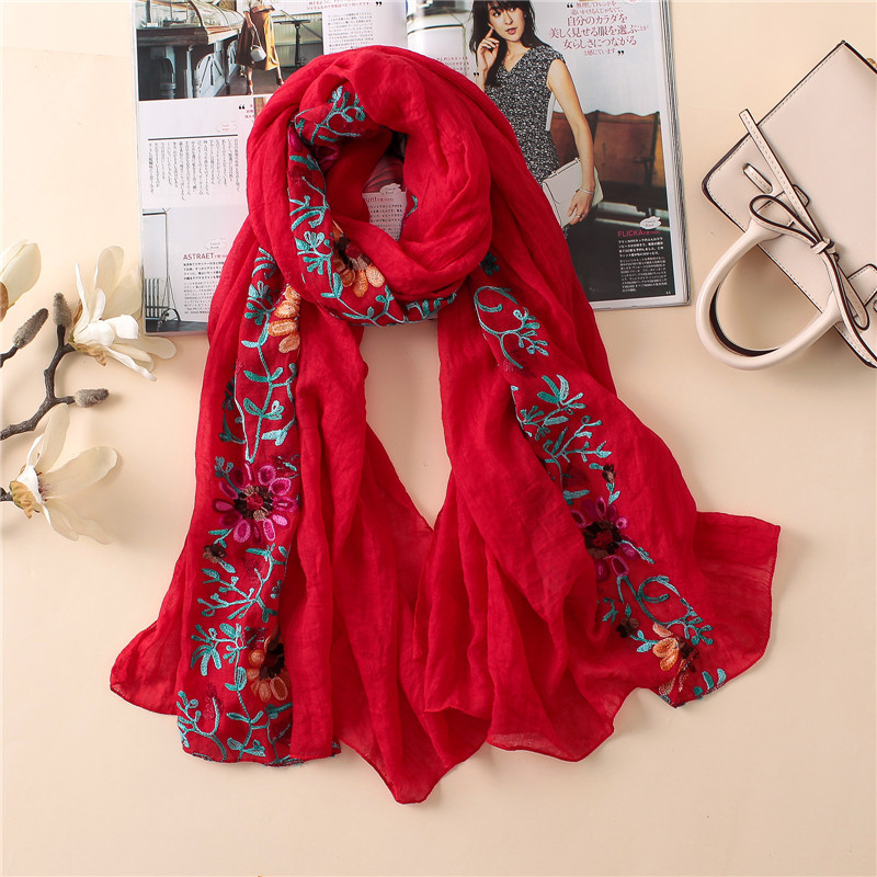 2026 Plain Embroider Floral Vi - Bandana Cotton 评论和价格