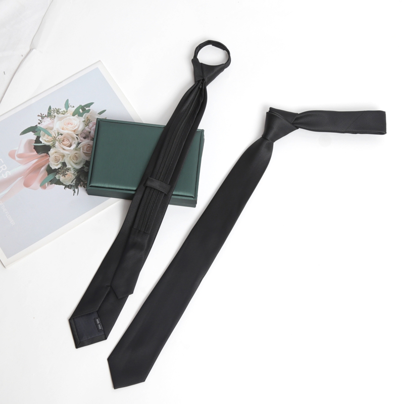 Black Colors Zipper Tie Handma - Skinny Tie Men 评论和价格