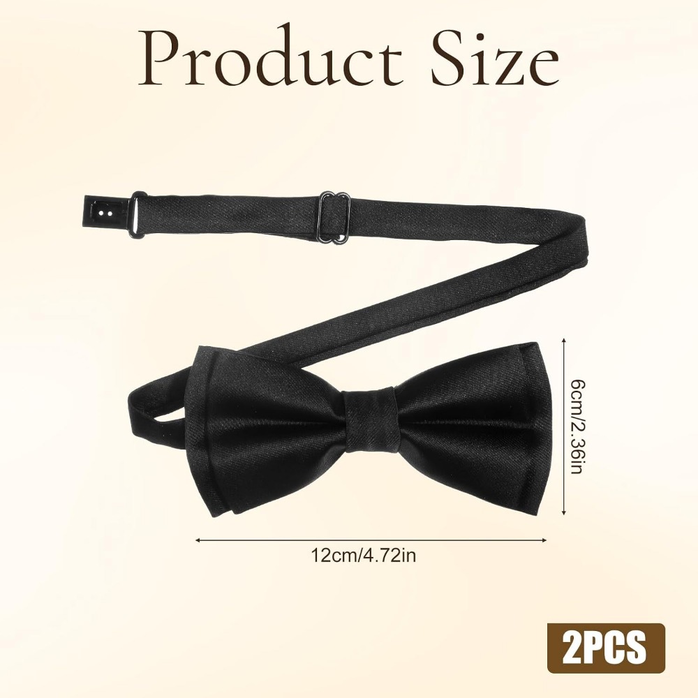 Men's Bow Ties, 2-Pack Solid C - Bow Tie Pre Tied 评论和价格