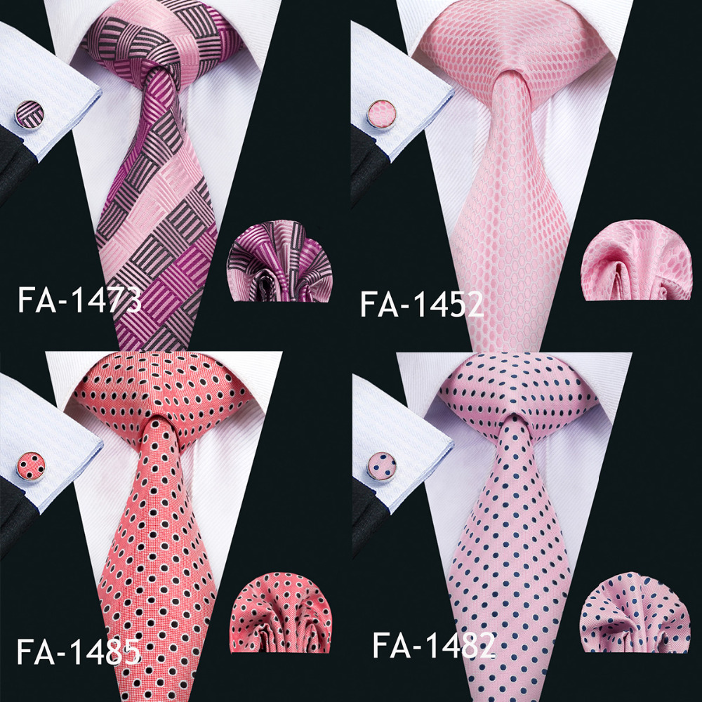 Barry.Wang New Pink Tie For We - Silk Tie Striped 评论和价格