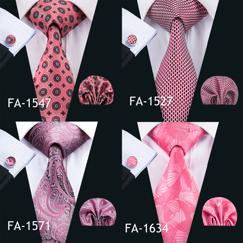 Barry.Wang New Pink Tie For We - Silk Tie Striped 评论和价格