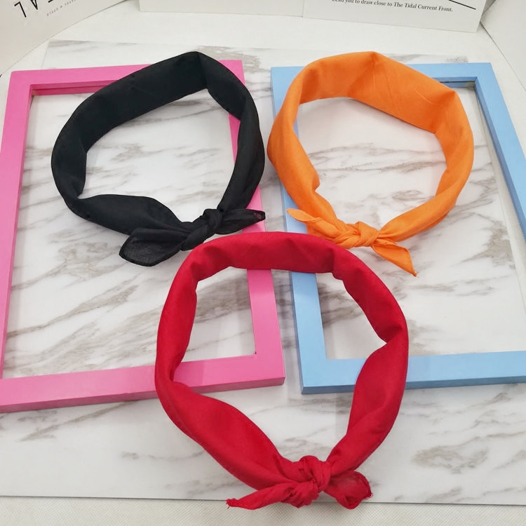 Cotton Pure color Turban Hip-h - Bandana Cotton 评论和价格