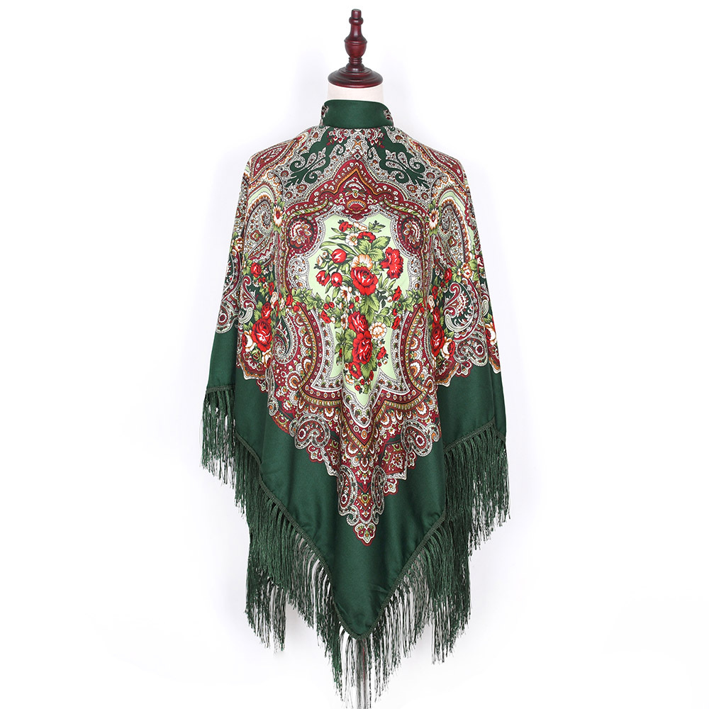 160*160cm Russian Scarf Women  - Bandana Cotton 评论和价格
