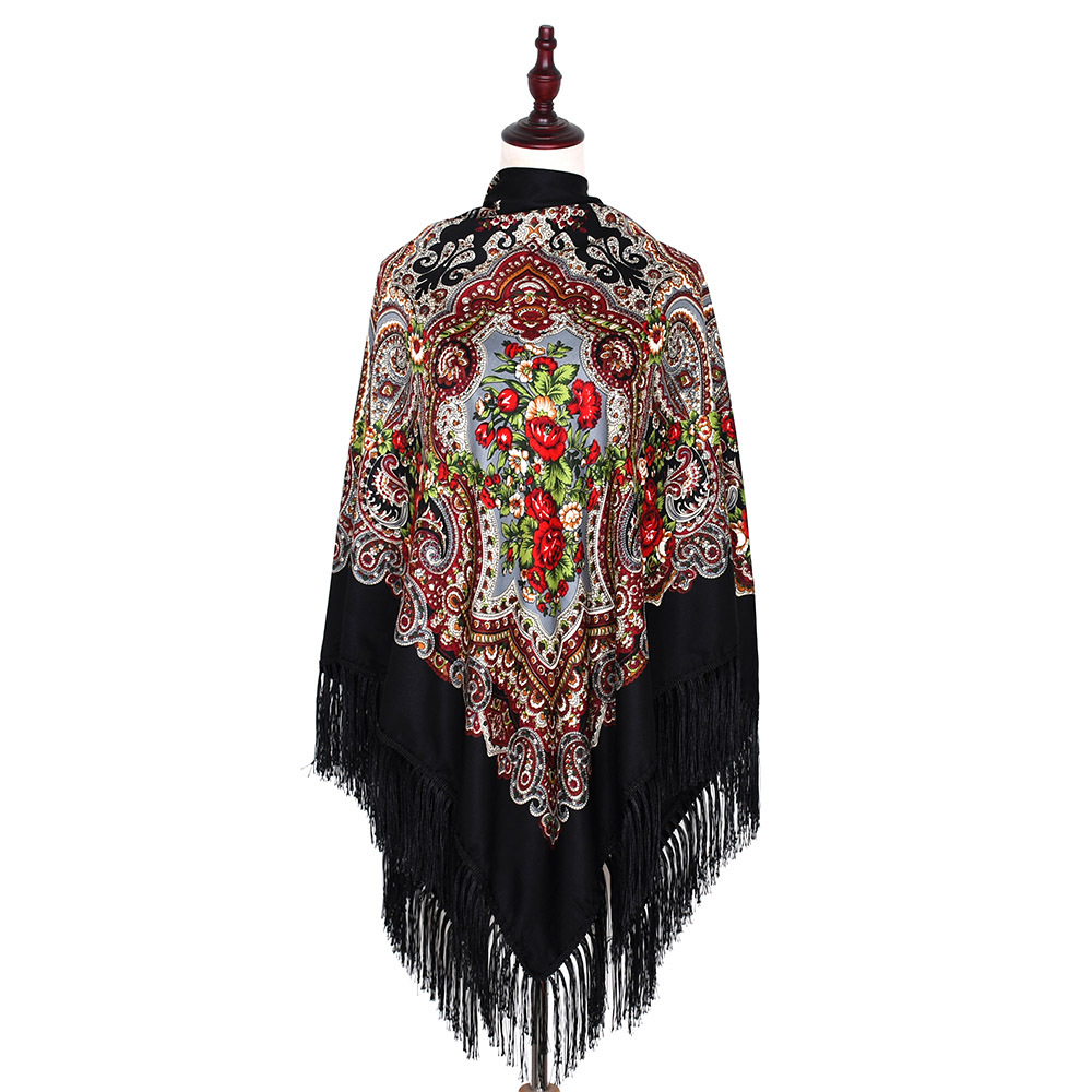 160*160cm Russian Scarf Women  - Bandana Cotton 评论和价格
