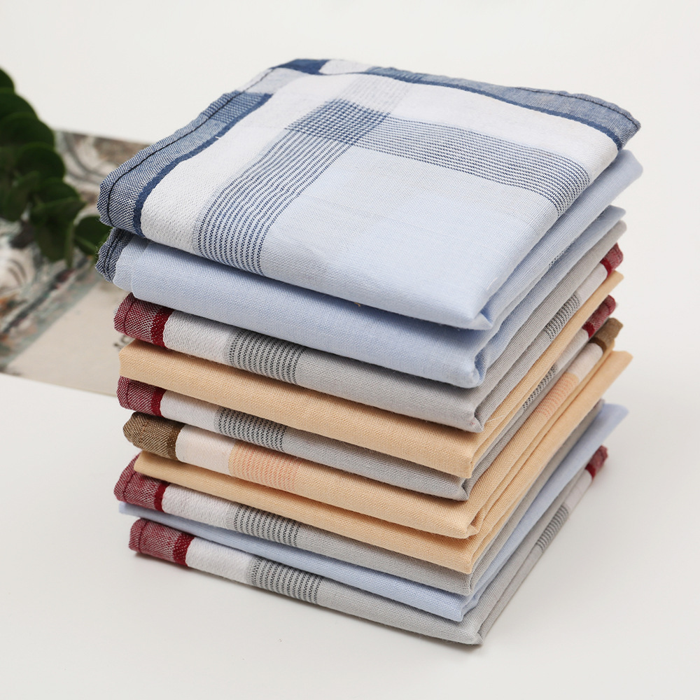 3/6/12 Pcs Handkerchief Pure C - Pocket Square Set 评论和价格