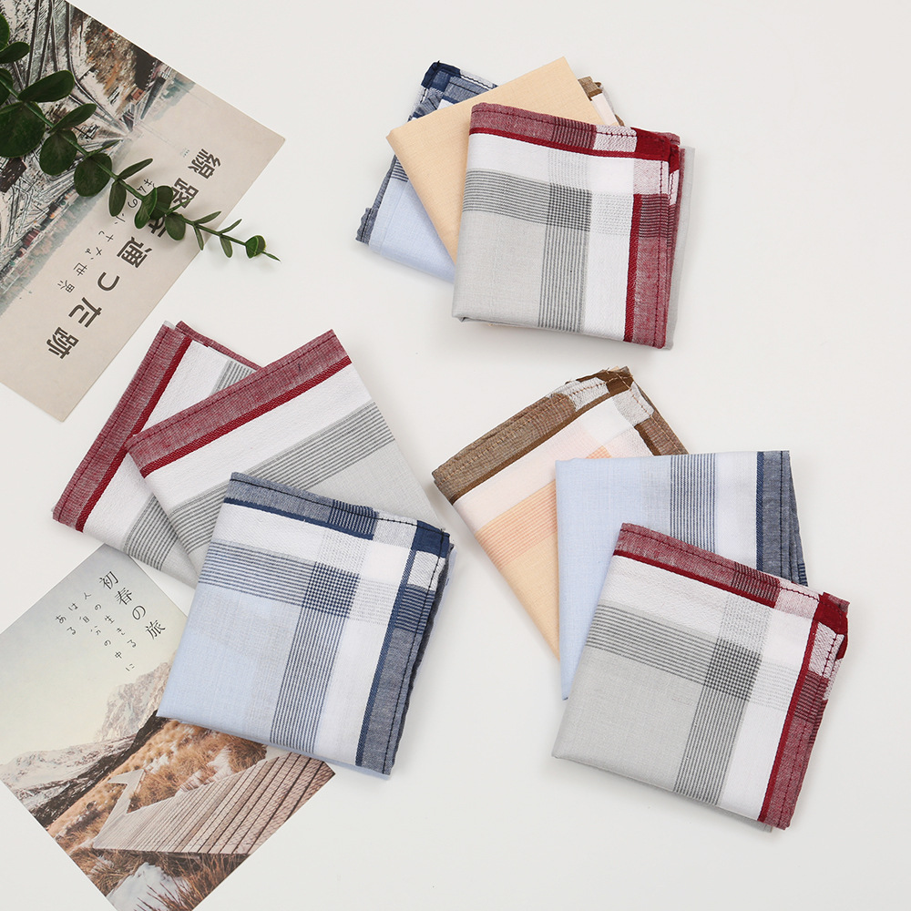 3/6/12 Pcs Handkerchief Pure C - Pocket Square Set 评论和价格