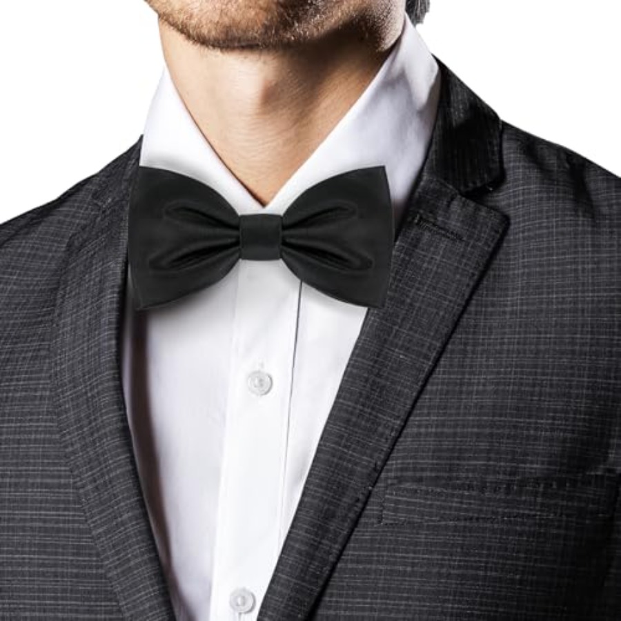 Mens Real Silk Classic Pre-Tie - Bow Tie Pre Tied 评论和价格