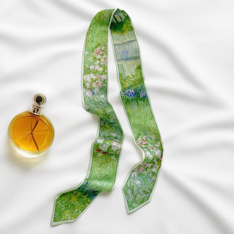 Prints Long Hairband Skinny Ne - Face Scarf Mask 评论和价格