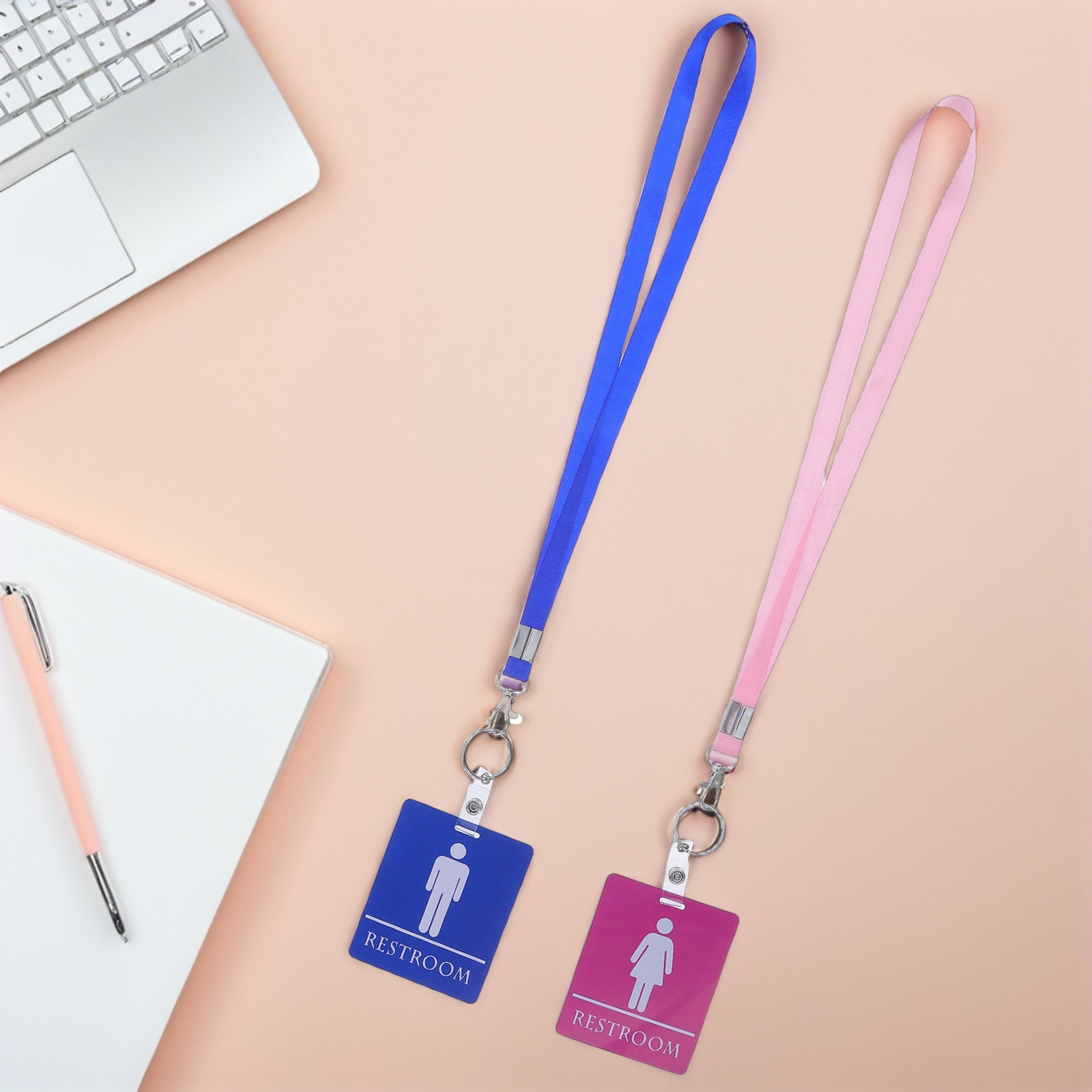 6 Pcs Bathroom Access Badge Ha - Lanyard Badge Holder 评论和价格