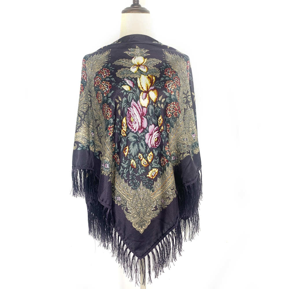 130*130cm Ethnic Style Russian - Bandana Cotton 评论和价格