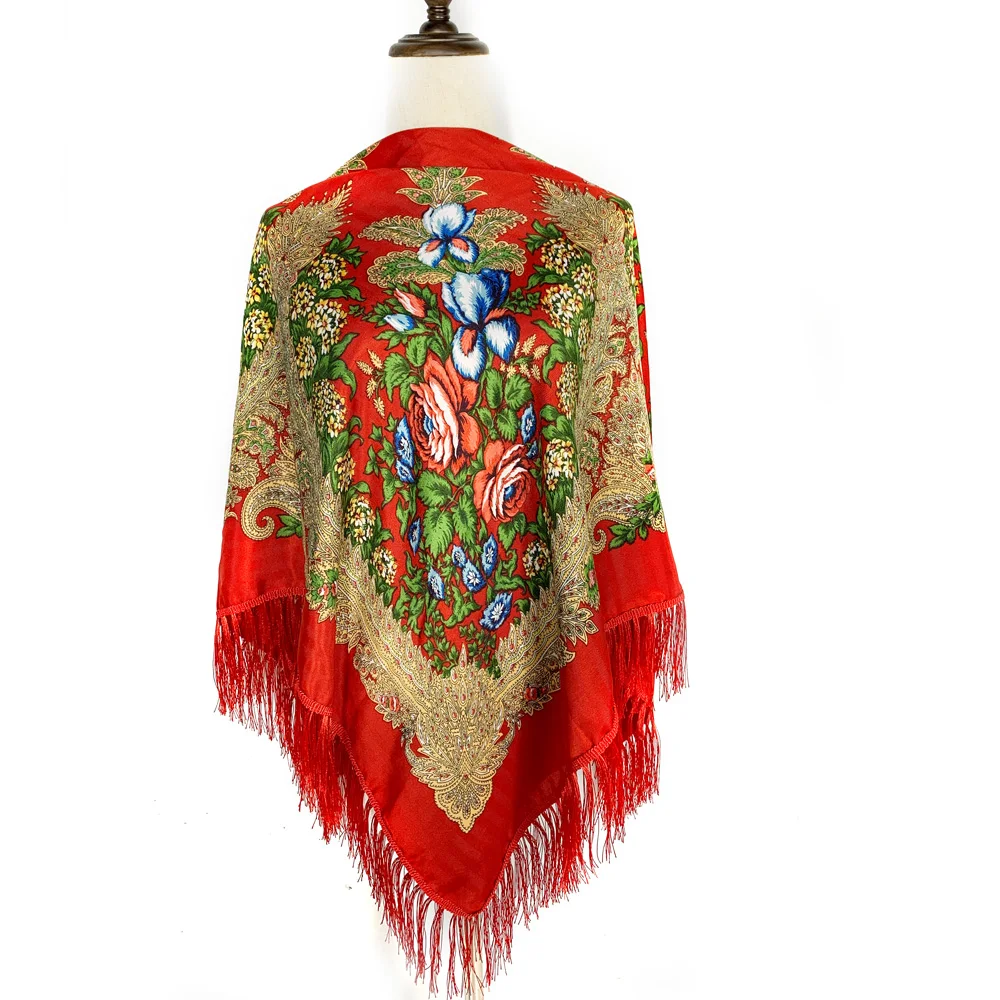 130*130cm Ethnic Style Russian - Bandana Cotton 评论和价格