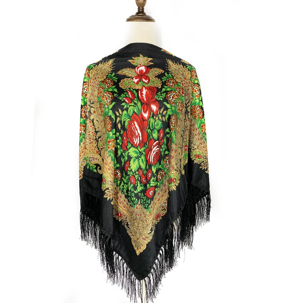 130*130cm Ethnic Style Russian - Bandana Cotton 评论和价格