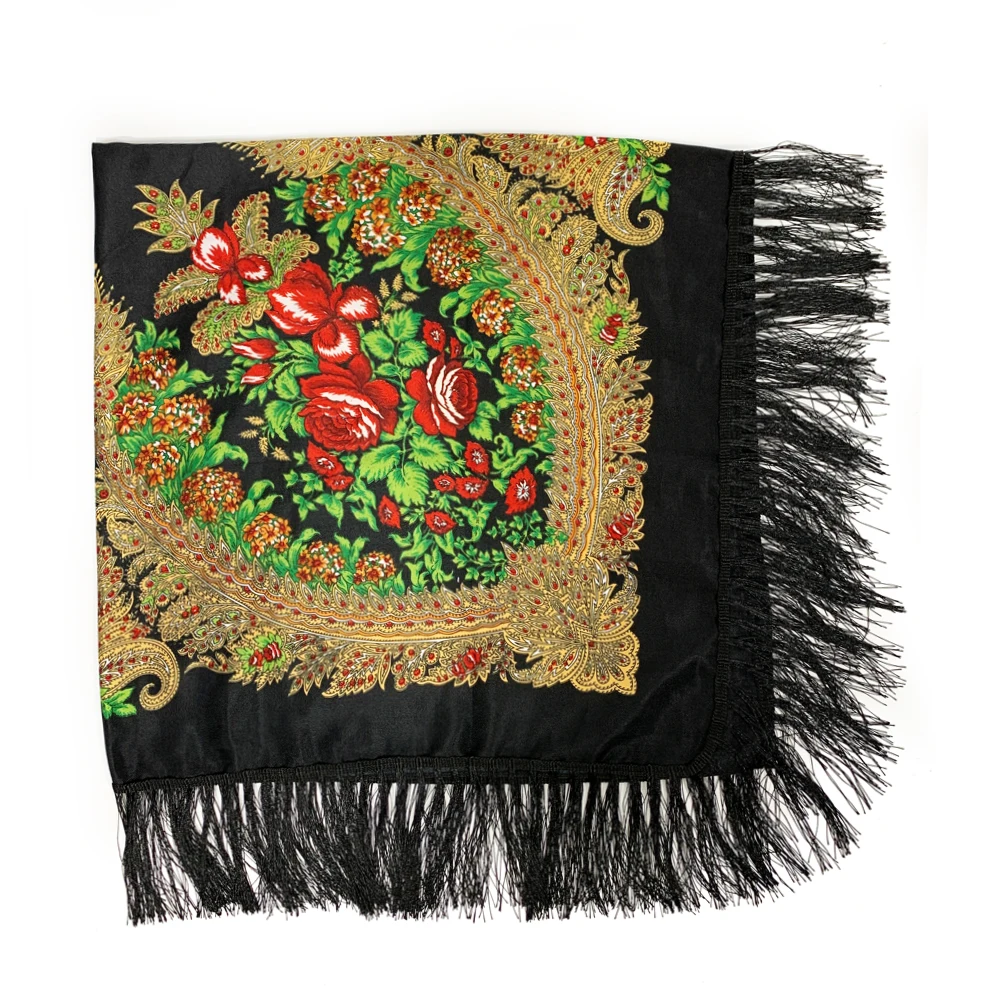 130*130cm Ethnic Style Russian - Bandana Cotton 评论和价格